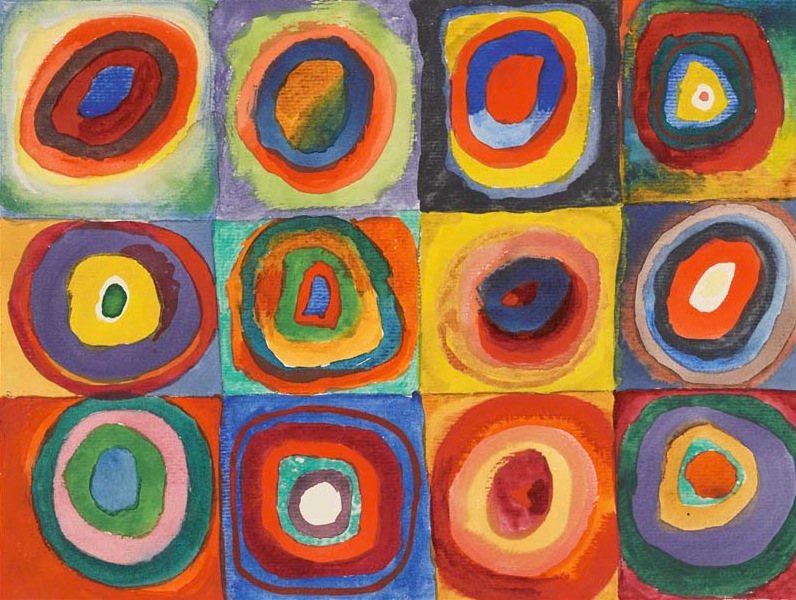 Squares with Concentric Circles by Wassily Kandinsky