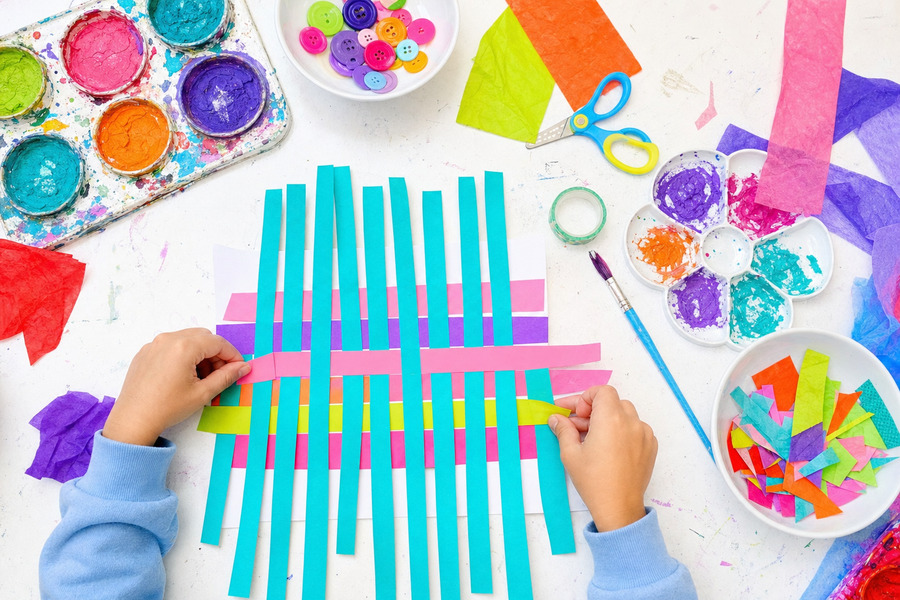 Paper weaving