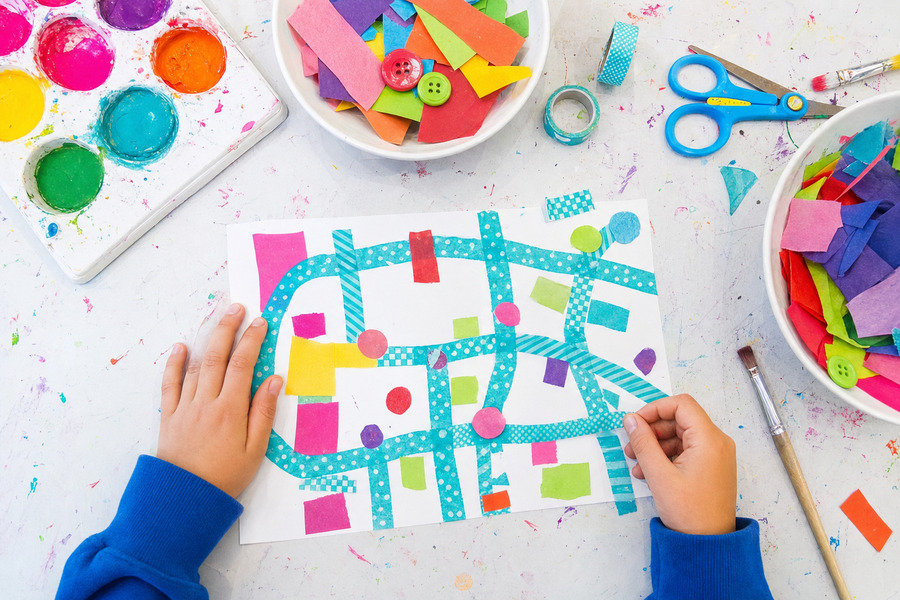 Washi tape roads