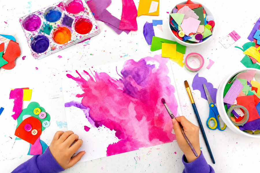 Wet-on-wet watercolour