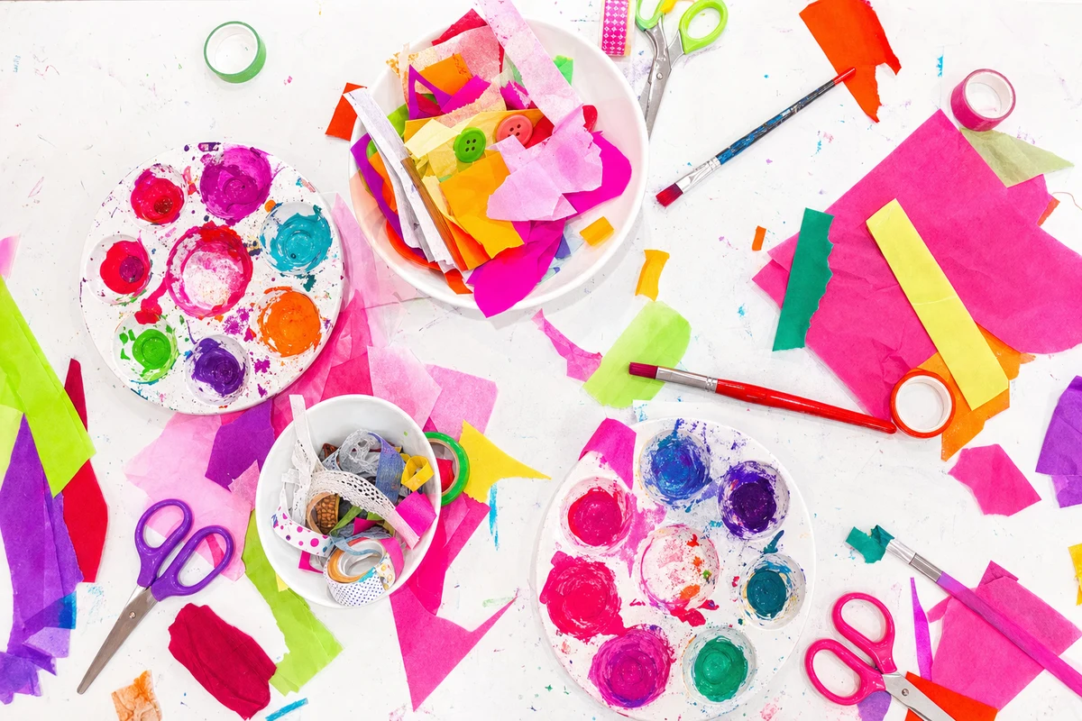 The nice-to-have materials, laid out on a kitchen table